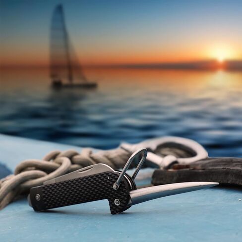DULEES Marlin Spike Rigging Knife, Multi-Function Sailing Knife Sailor Knife, Suitable for Camping, Boating, Fishing or Sailing Gear, Boat Knife Knotters Tools in Kuwait