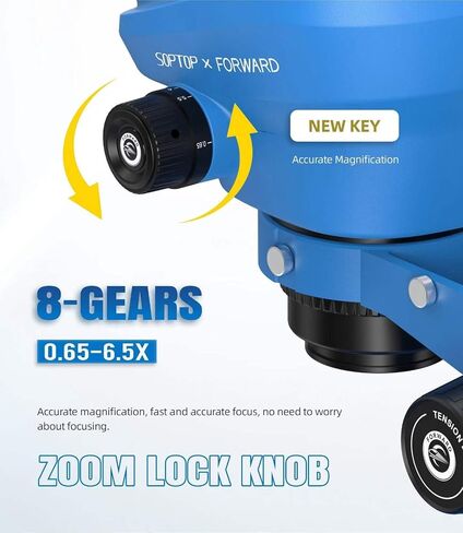 Forward FW-S65Promax-02 Stereo Microscope, 6.5X-65X Double Barlow in Kuwait