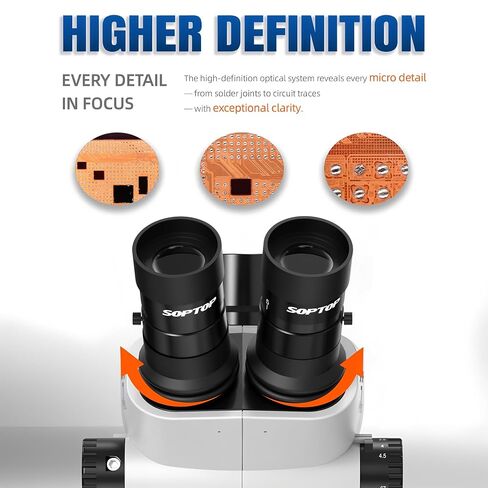SOPTOP SZN-71Pro Max-01 Trinocular Stereo Zoom Microscope in Kuwait