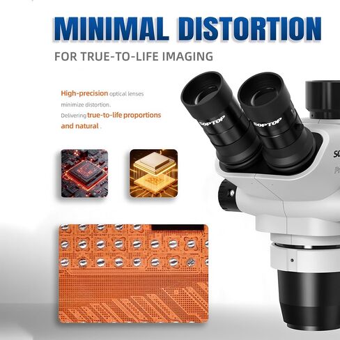 SOPTOP SZN-71Pro Max-01 Trinocular Stereo Zoom Microscope in Kuwait