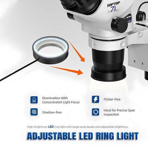 SOPTOP SZN-71Pro Max-01 Trinocular Stereo Zoom Microscope in Kuwait