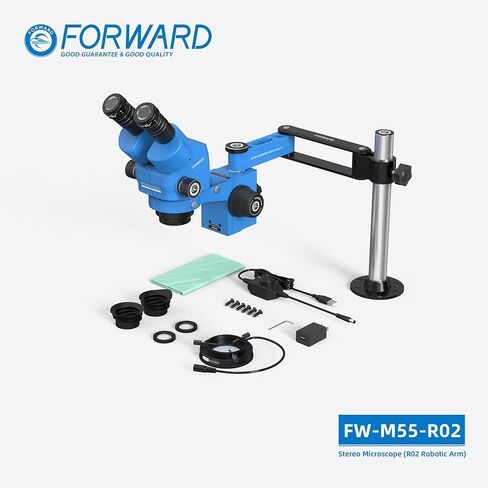 Forward FW-M55-R02 Binocular Stereo Microscope, R02 Robotic Arm in Kuwait