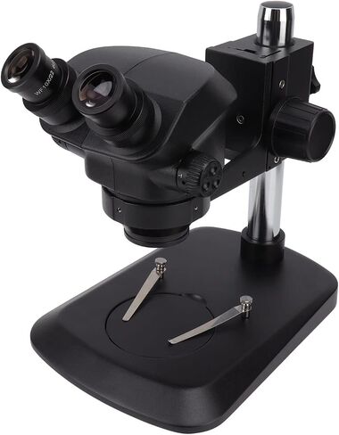 Fafeicy Binocular Stereo Microscope with 10X Eyepieces 0.7-5X Objective Adjustable LED Light for Microelectronics Mold Jewelry Observation (US Plug 100-240V) in Kuwait
