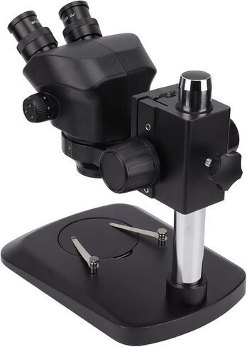 Fafeicy Binocular Stereo Microscope with 10X Eyepieces 0.7-5X Objective Adjustable LED Light for Microelectronics Mold Jewelry Observation (US Plug 100-240V) in Kuwait