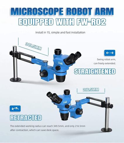 Forward FW-71Pro Max-R02 Trinocular Microscope, R02 Arm, Super DoF in Kuwait