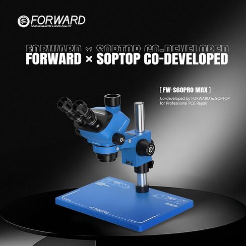 Forward FW-S60Promax Stereo Microscope, 6X-60X Continuous Zoom Pro Optics in Kuwait