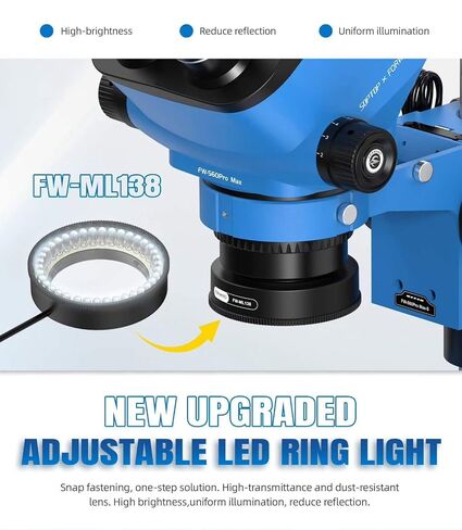 Forward FW-S60Promax Stereo Microscope, 6X-60X Continuous Zoom Pro Optics in Kuwait