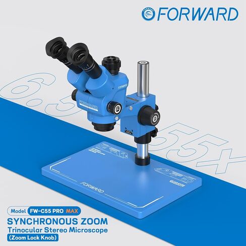 Forward FW-M55 Stereo Microscope, Continuous Zoom Optics for Inspection in Kuwait