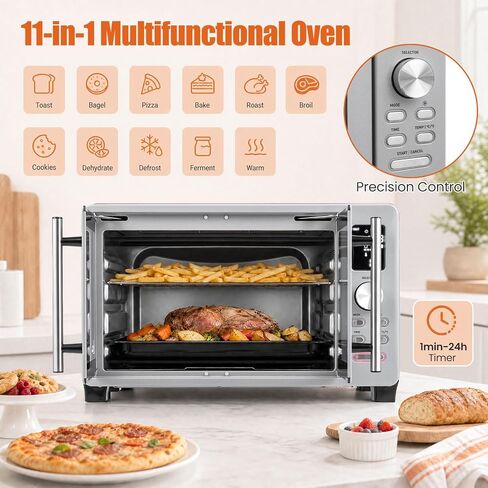 DORTALA 25L French Door Air Fryer Toaster Oven Countertop in Saudi Arabia