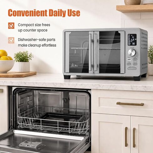 DORTALA 25L French Door Air Fryer Toaster Oven Countertop in Saudi Arabia