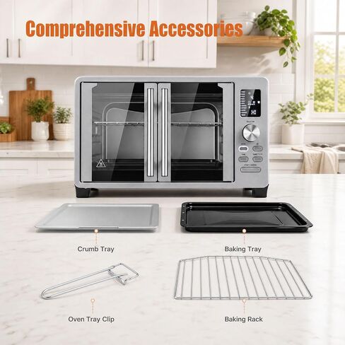 DORTALA 25L French Door Air Fryer Toaster Oven Countertop in Saudi Arabia