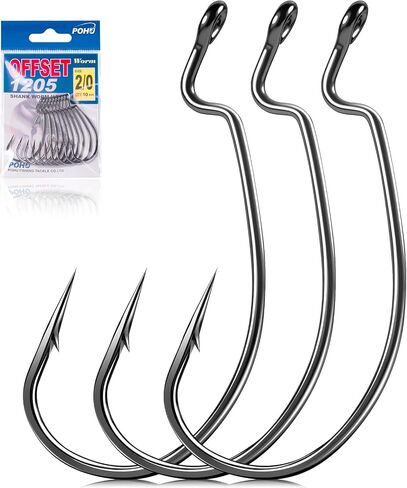 Ewg Hooks for Bass Fishing Hooks,Alloy High Carbon Steel Worm Hooks in Kuwait