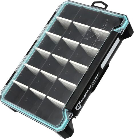 Evolution Fishing BallistiX 3.6 Tackle Tray - Waterproof, Anti-Corrosion, Single Latch, Clear Lid, Lure Box, Tackle Storage Box, Removable Dividers in Kuwait
