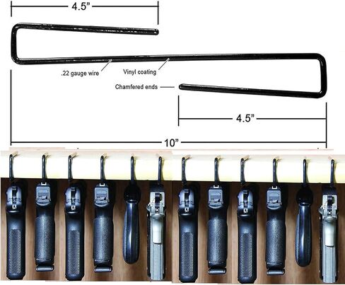 AmeriGun Club Easy Use Gun Hanger Pack of 12 Original Handgun Hangers in Kuwait