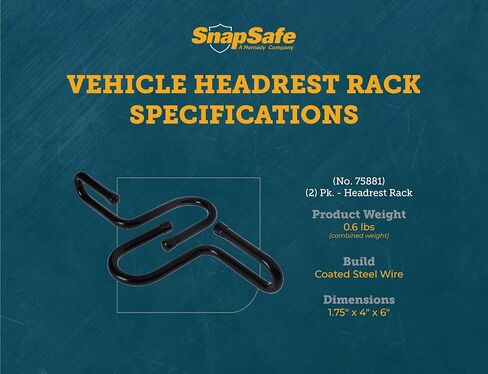 SnapSafe 75881 Gun Rack - Vehicle Headrest (2 Pk) in Kuwait