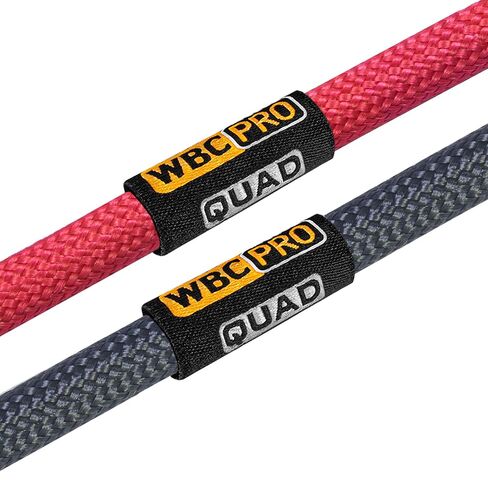 8 Foot RCA Cable Pair - WBC-PRO-Quad Ultra-Silent, Ultra-Flexible, Star-Quad Audiophile & Pro-Grade Audio Interconnect Cable with Amphenol ACPR Gold RCA Plugs - Gray & Red Jacket - Directional in Kuwait