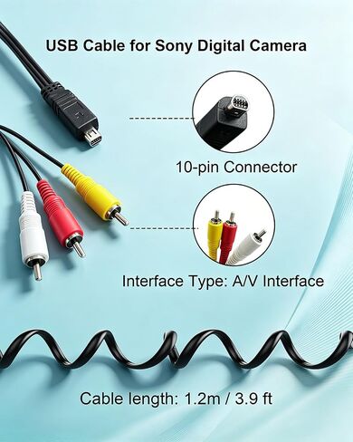 Replacement AV Cable for Sony Handycam in Kuwait
