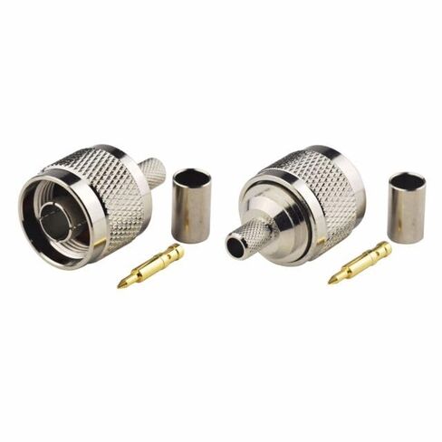 LMR-240/LMR240 White Times Microwave Low Loss Coaxial Cable - N-Male to N-Male Connectors - 25 Feet - for Amateur Radio, WiFi Routers, Signal Boosters, Wireless LAN Devices in Kuwait