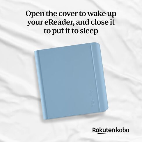 Kobo Libra Colour Black eReader & Dusk Blue Notebook SleepCover Bundle | 7" Glare-Free Colour E Ink Kaleido 3 Display | Dark Mode Option | Waterproof | Built-in-2-Way Stand Cover in Kuwait