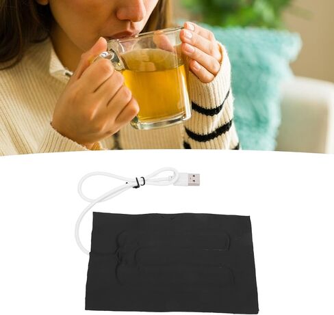 USB Cloth Heater Fast Heating 5W Hand Warmer Scarf Coaster Pet Mat for 15.4x10cm Size in Kuwait