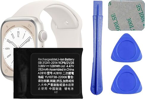 A2810 Battery Compatible with iWatch Series 8 41mm Replacement Battery for A2772 A2773 with Repair Tool kit in Kuwait