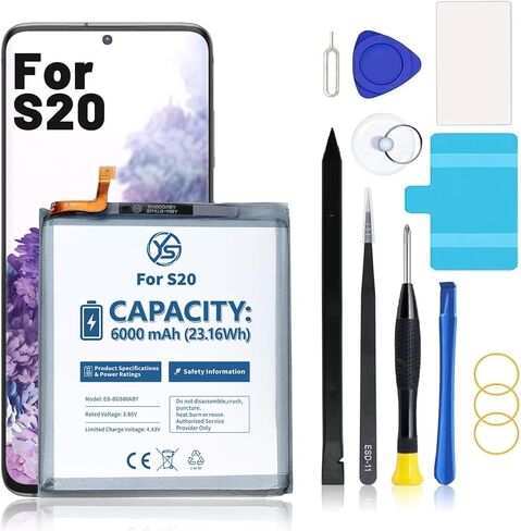 6000mAh EB-BG980ABY Battery for Galaxy S20 SM-G980/SM-G980F + Adhesive Tape & Tool in Kuwait