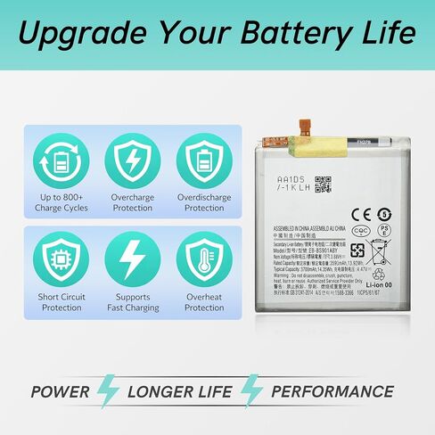 New Cellphone Battery Compatible with Galaxy S22 SM-S901U/U1/W/B/F/E, with Repair Guide & Tools in Kuwait