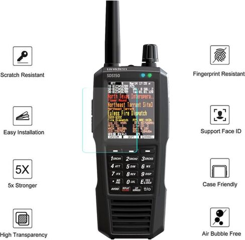 3-Pack for Uniden SDS150 Handheld Radio Scanner Screen Protector in Saudi Arabia