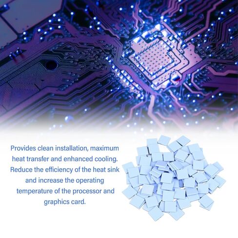 100Pcs Thermal Conductive Silicone Pad for IC Chip LED Heatsink in Kuwait