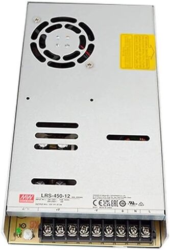 LRS-450-12 450W 12V 37.5A Industrial Power Supply – 90% High Efficiency, 5G Vibration Resistant, -20℃+70℃ Wide Temp, 1U Low Profile, 3-Year Warranty in Kuwait