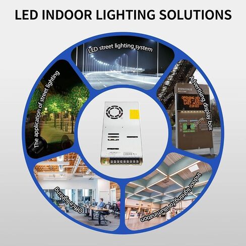 LRS-450-12 450W 12V 37.5A Industrial Power Supply – 90% High Efficiency, 5G Vibration Resistant, -20℃+70℃ Wide Temp, 1U Low Profile, 3-Year Warranty in Kuwait