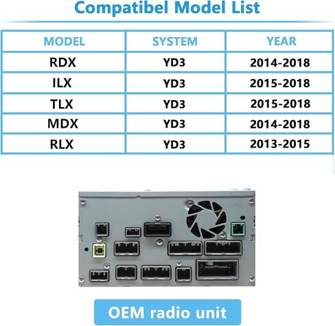 OEM Dual Screen Only – Wireless CarPlay & Android Auto Interface for Acura RDX TLX MDX ILX RLX (Single Screen Will NOT Work) in Kuwait