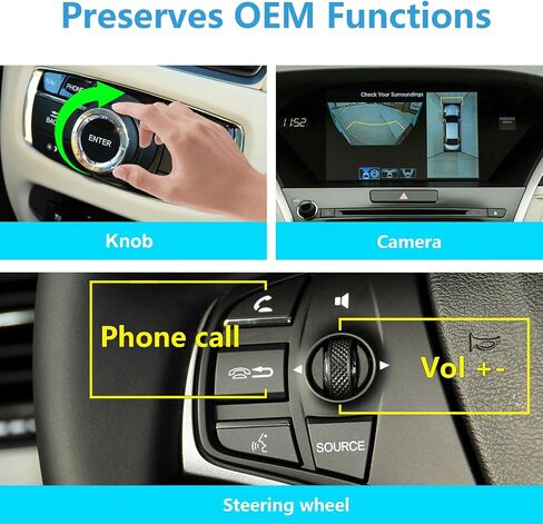 OEM Dual Screen Only – Wireless CarPlay & Android Auto Interface for Acura RDX TLX MDX ILX RLX (Single Screen Will NOT Work) in Kuwait
