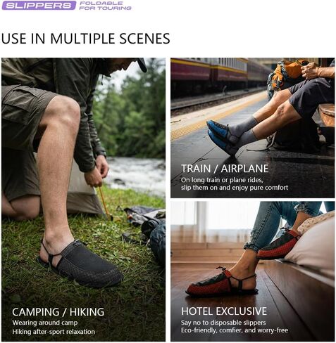 Ultralight Camp Shoes Camping Slippers After Hiking Around Tent Packable in Kuwait