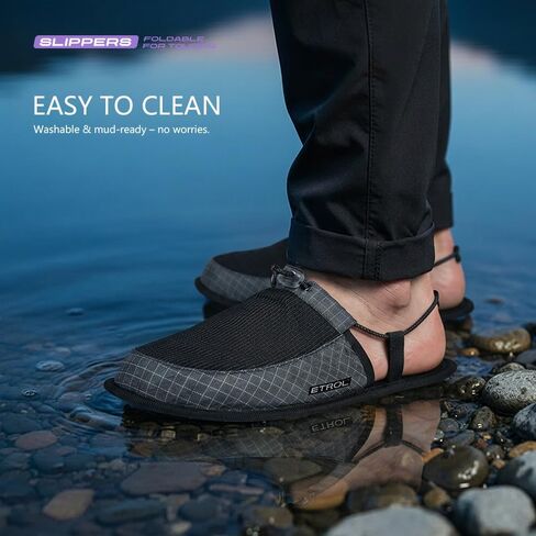 Ultralight Camp Shoes Camping Slippers After Hiking Around Tent Packable in Kuwait
