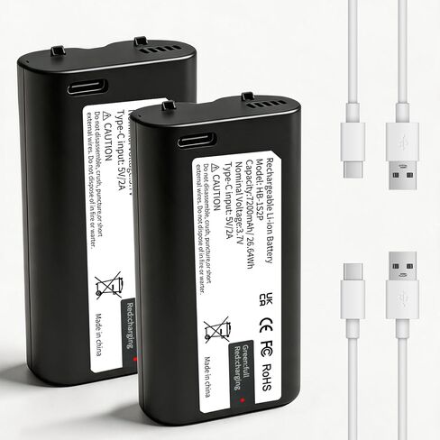 New 2026 Upgrade USB-C Charging Battery Replacement for myQ Smart Garage Video Keypad - 7200mAh Rechargeable Lithium Battery - 1-Pack in Kuwait