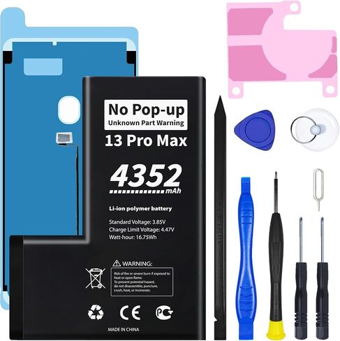 for iPhone 13 Pro Max Battery Rated 4352mAh No Pop-up in Kuwait
