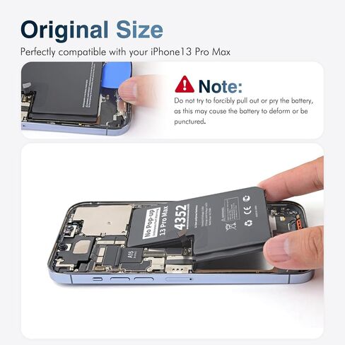 for iPhone 13 Pro Max Battery Rated 4352mAh No Pop-up in Kuwait