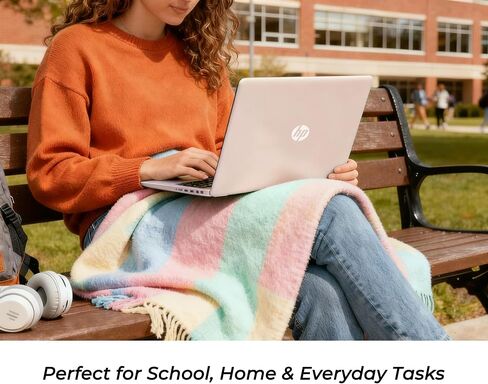 HP New Everyday Slim Laptop | 2026 Edition | Microsoft 365 | Intel N150 Processor - 128GB SSD | Copilot AI | Long Battery Life | Windows 11 in Kuwait