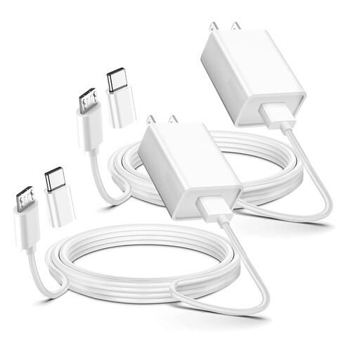 2 Pack 13FT Micro USB Old Android Phone Charger Cord Power Adapter Charging Cable for Arlo Pro, Pro 2, Q, Essential Spotlight, Wyze Cam v4/v3/OG/v3 Pro, Blink Mini in Saudi Arabia