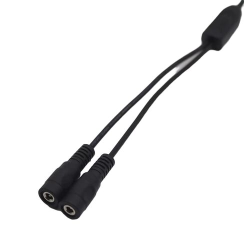 2PCS DC Y Splitter Cable 1 Male to 2 Female,3.5mm x 1.35mm DC Power Extension Adapter Cable,for CCTV Surveillance Cameras, LED Light Strip in Kuwait