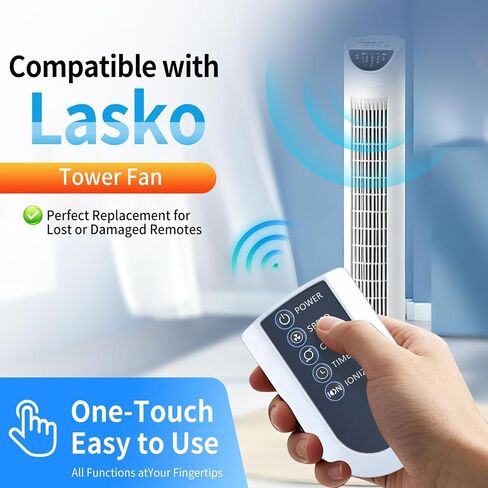 Replacement for Lasko Wind Curve Tower Fan Remote Control, Compatible with 2551 2554 2559 4824 T32202 T36212, for T42905 Oscillating Tower, for T48331 XtraAir Tower in Kuwait