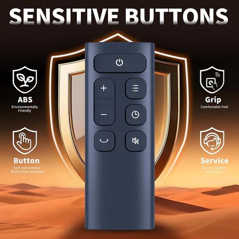 Replacement Remote for Dreo Fan for Bedroom, Space Heater for Indoor Use, 120° Oscillating Standing Fans PolyFan 512, Black in Kuwait
