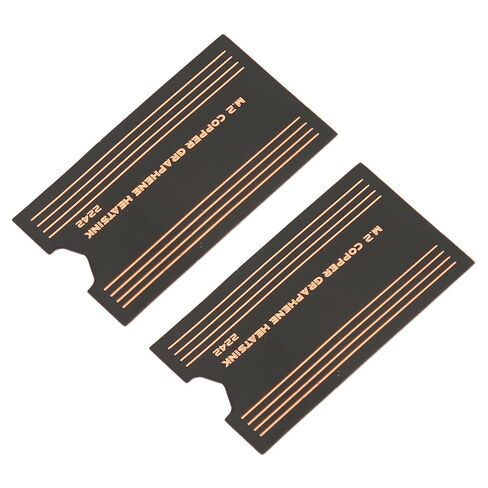 M.2 2242 SSD Heatsink High Accuracy 2Pcs for Enhanced Heat Conduction Laptop Brass Graphene Pad in Kuwait