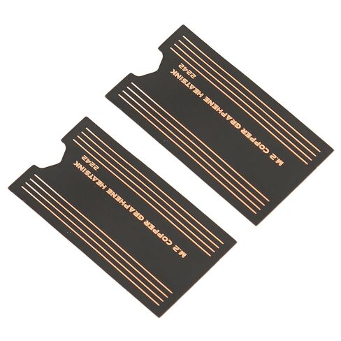 M.2 2242 SSD Heatsink High Accuracy 2Pcs for Enhanced Heat Conduction Laptop Brass Graphene Pad in Kuwait