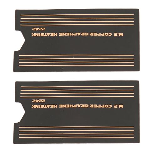 2242 SSD Thermal Pad Fast Conduction 2Pcs for M.2 2242 SSD Cooling Laptop Gaming Brass Graphene in Kuwait
