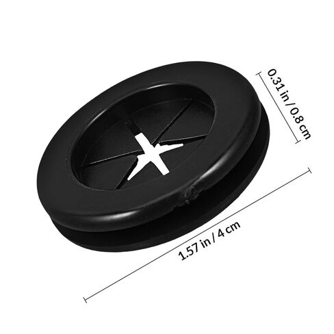 4pcs Black Rubber Cable Grommet for Desk Cord Hole Protection in Kuwait