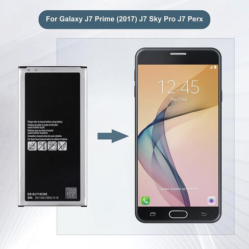 EB-BJ710CBE Replacement Battery for Galaxy J7 Prime (2017) J7 Sky Pro J7 Perx Battery in Kuwait