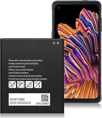 4500mAh Battery for Samsung Galaxy XCover Pro & XCover 6 Pro,2026 New Upgrade[0 Cycle] High Capacity Replacement Battery for EB-BG715BBE / EB-BG736BBE, SM-G715 G715F G715U G736B in Kuwait