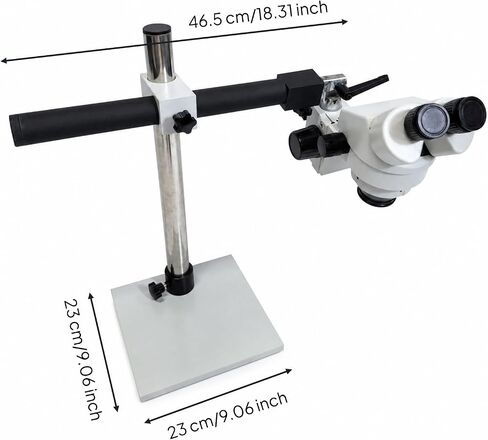 Jewelry Inspection Device Stereo Binocular Viewer Optical Instrument Continuous Ergonomic Eyepieces Adjustable Arm Vertical Post Suitable for Jewelry in Kuwait